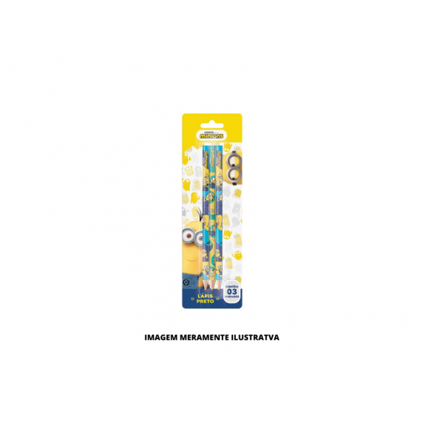 LAPIS GRAFITE - TRIS - MINIONS CART 3UN